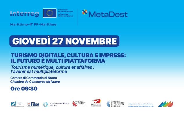 Meta – Dest Turismo Digitale, Cultura e Imprese: il Futuro è Multi‑Piattaforma: 27/11 ore 9:30