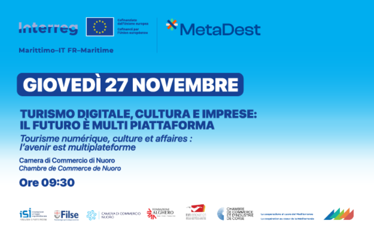 Visualizza il contenuto: Meta – Dest Turismo Digitale, Cultura e Imprese: il Futuro è Multi‑Piattaforma: 27/11 ore 9:30