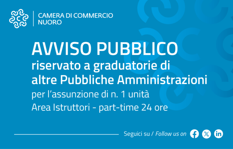 Visualizza il contenuto: Avviso pubblico per l’utilizzo di graduatorie di altre Pubbliche Amministrazioni – Assunzione di n. 1 Assistente ai servizi amministrativi e di supporto