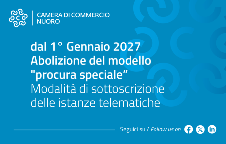 Visualizza il contenuto: Abolizione del modello "procura speciale” - modalità di sottoscrizione delle istanze telematiche dal 1° gennaio 2027