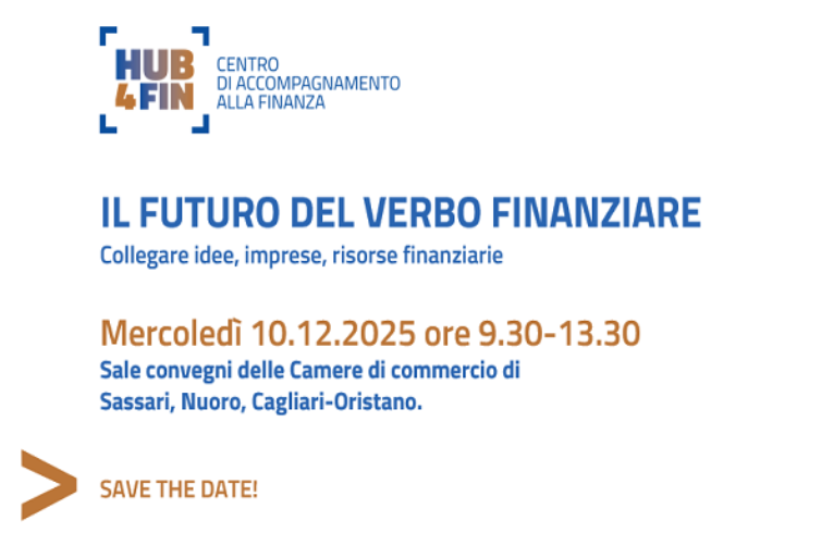 Visualizza il contenuto: L’evento conclusivo del Progetto Hub4Fin: Sassari 10/12 ore 9:30