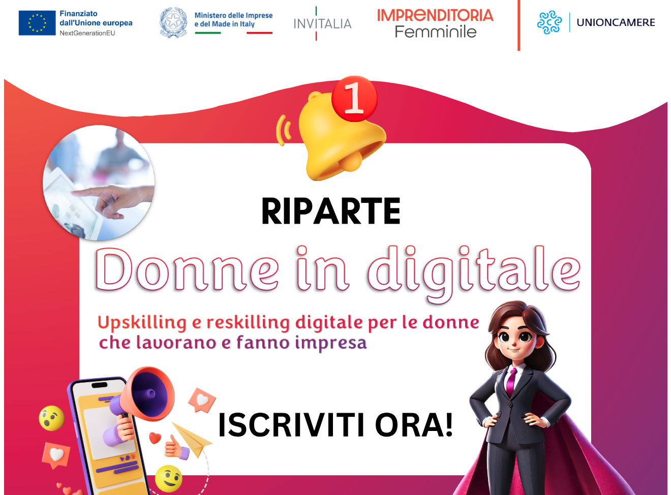 Visualizza il contenuto: Apertura iscrizioni DONNE IN DIGITALE 3^ edizione 2025: entro 01/07