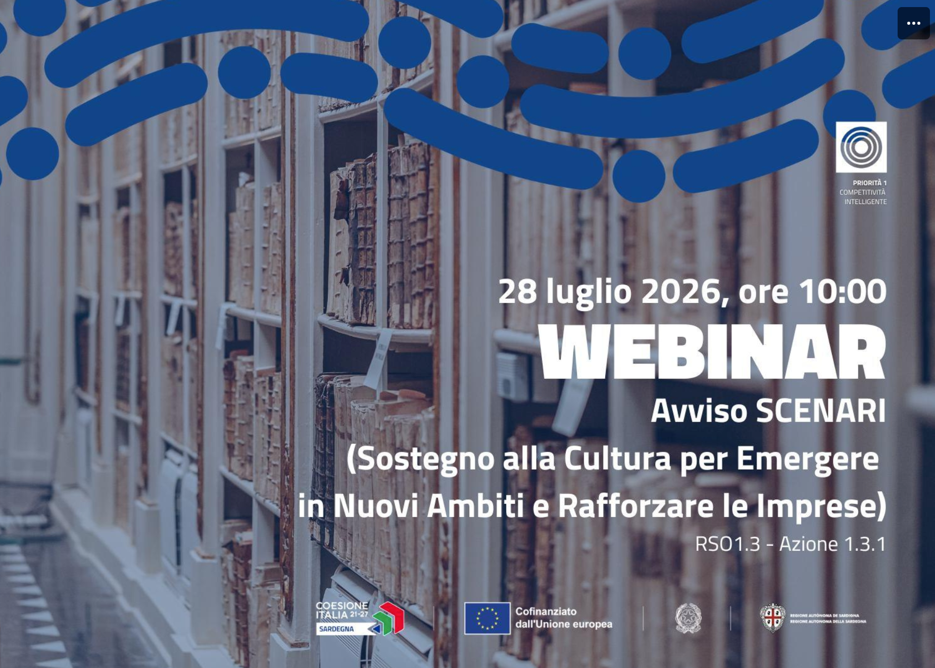 Visualizza il contenuto: Webinar informativo sull'Avviso SCENARI: appuntamento il 28 luglio