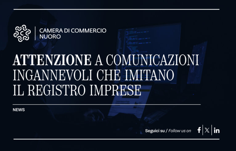 Visualizza il contenuto: Attenzione a comunicazioni ingannevoli che imitano il Registro Imprese