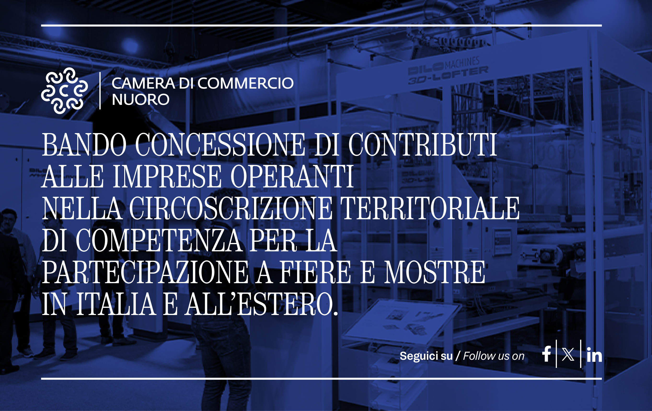 Visualizza il contenuto: Bando contributi per la partecipazione a fiere e mostre in Italia e all’estero | 1° semestre 2026 | Domande entro il 30/01/2026