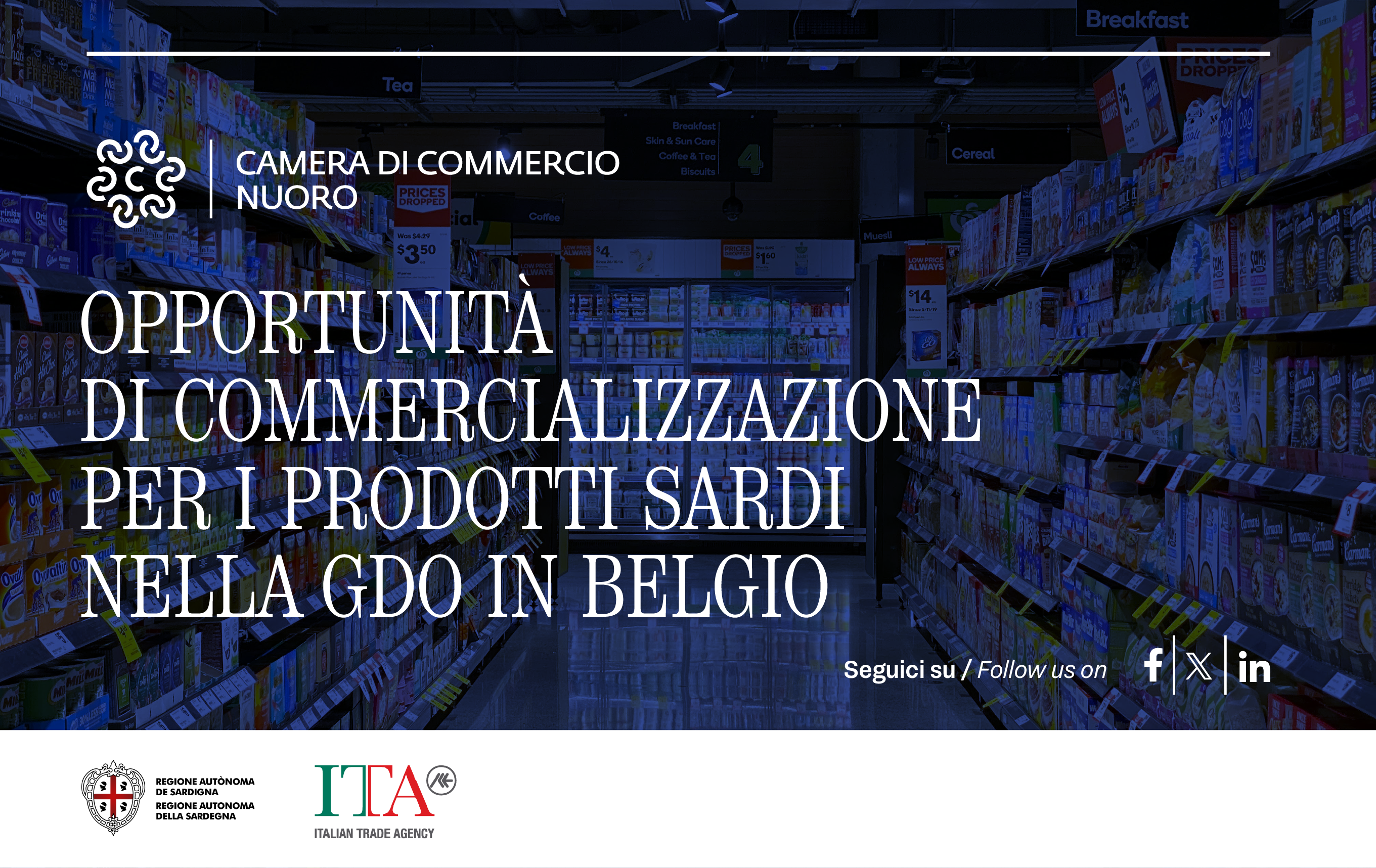 Visualizza il contenuto: Opportunità di commercializzazione per i prodotti sardi nella GDO in Belgio | Adesioni entro 06/10/25